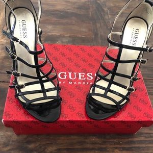 Guess by Marciano Patent Leather Strappy Sandals